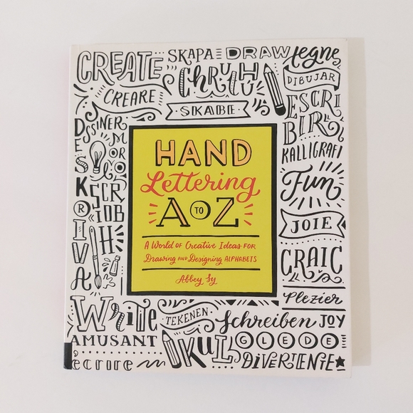Hand Lettering A To Z Creative Drawing Learning Paperback Book by Abbey Sy - Picture 2 of 9